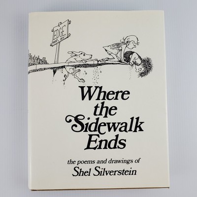 Where the Sidewalk Ends by Shell Silverstein 1974 1st Ed 1st Print HC DJ READ