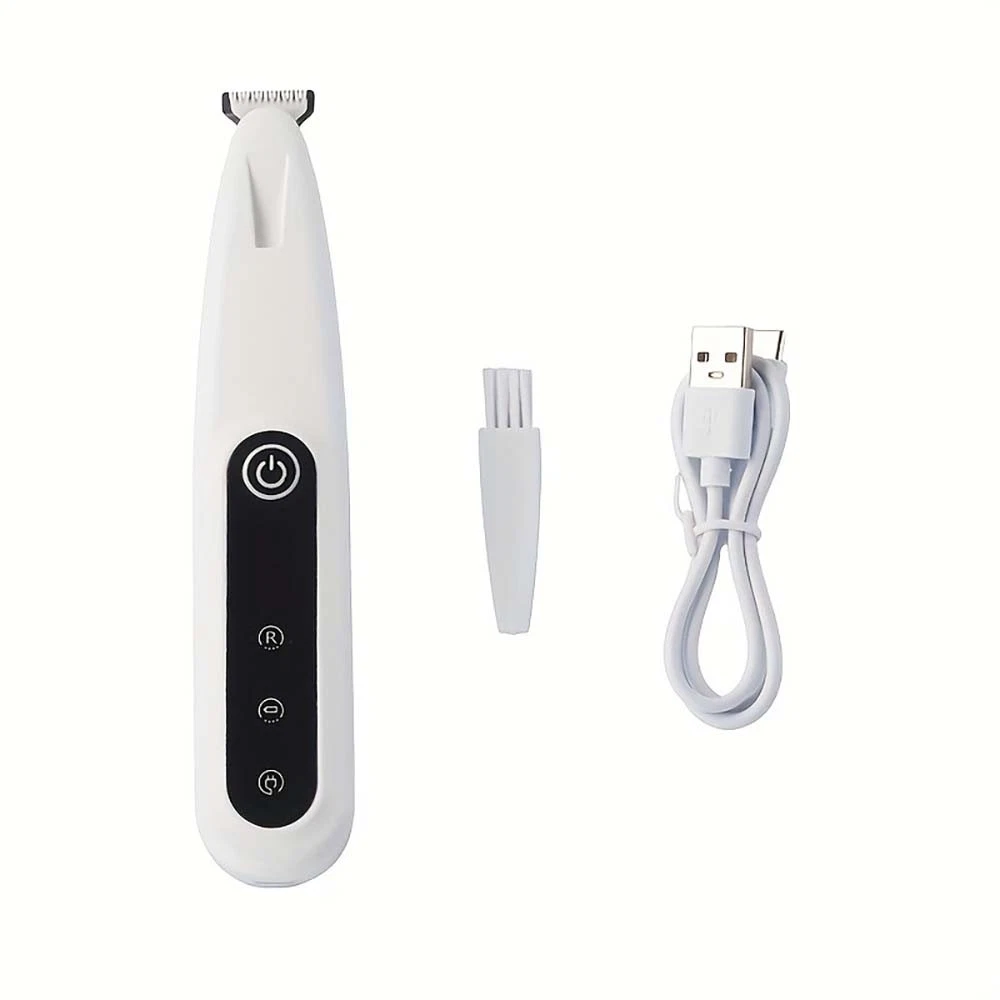 Efficient Waterproof Pet Grooming Hair Trimmer with LED Light for Pet Paw Care