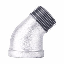 BK Products 510-508HC Galvanized Malleable Iron 45 Deg Street Elbow 2 FIP in.