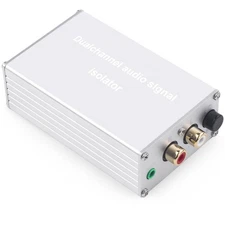 Audio Hum Eliminator Ground Loop Noise Isolator Compatible with RCA Interface...