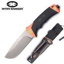 Witharmour Nightingale pomarańczowy nóż outdoorowy D2 stalowy rozrusznik ognia ostrzałka