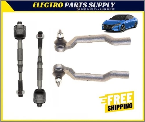 New Inner & Outer Tie Rods Set for Sentra 2.0L 20-25 4PCS