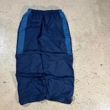 Vintage Y2k Silver Tag Nike Baggy Windbreaker Navy Blue Track Pants Size Large