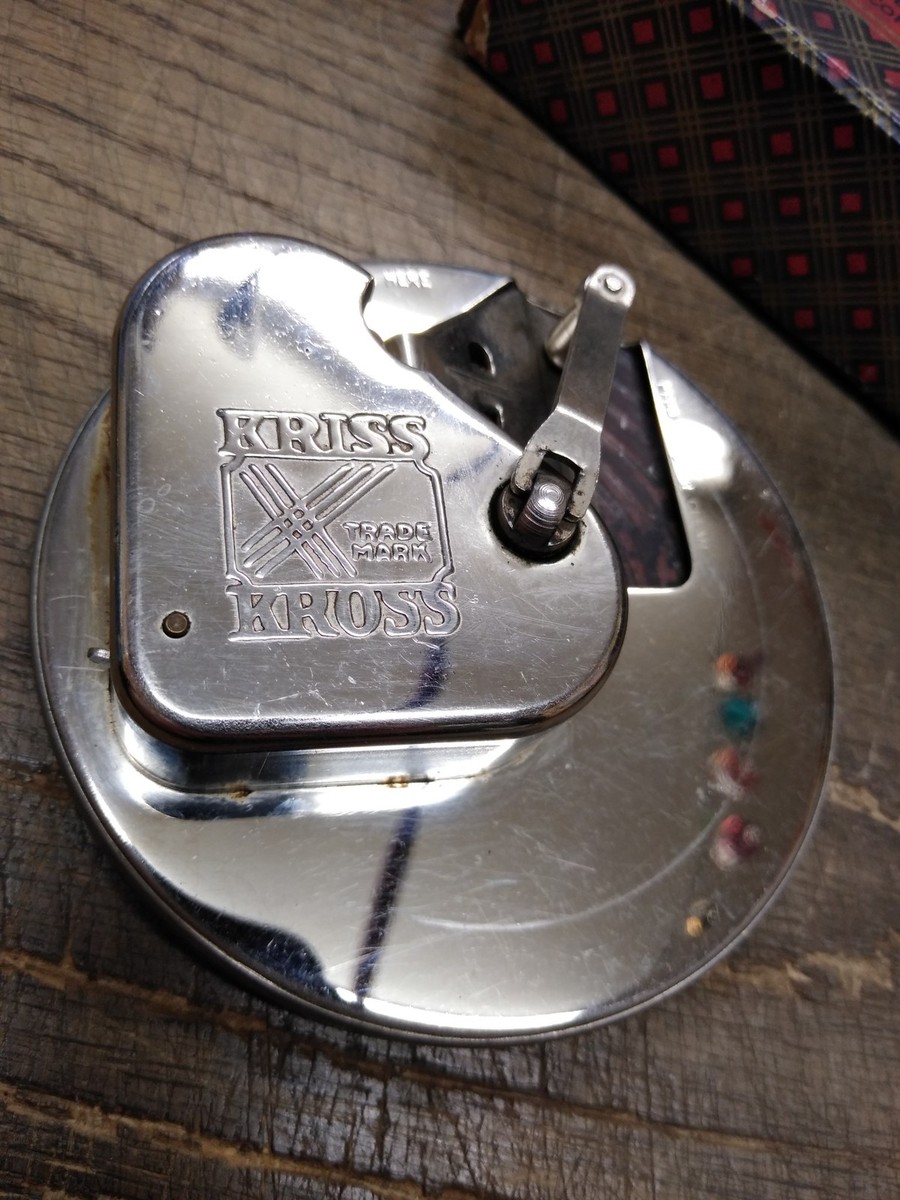 Vtg Antique 1927 Kriss Kross Stropper Rotary Razor Blade Sharpener