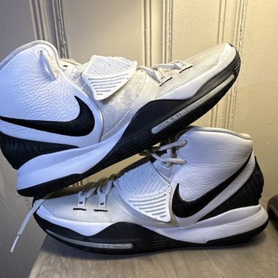 Nike Kyrie 6 Oreo Mid Top Basketball Sneaker White/Black/Pure Platinum
