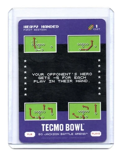 2026 - Bo Jackson Battle Arena - Tecmo Bowl - Plays - Heavy Handed - #PL-8 - SSP