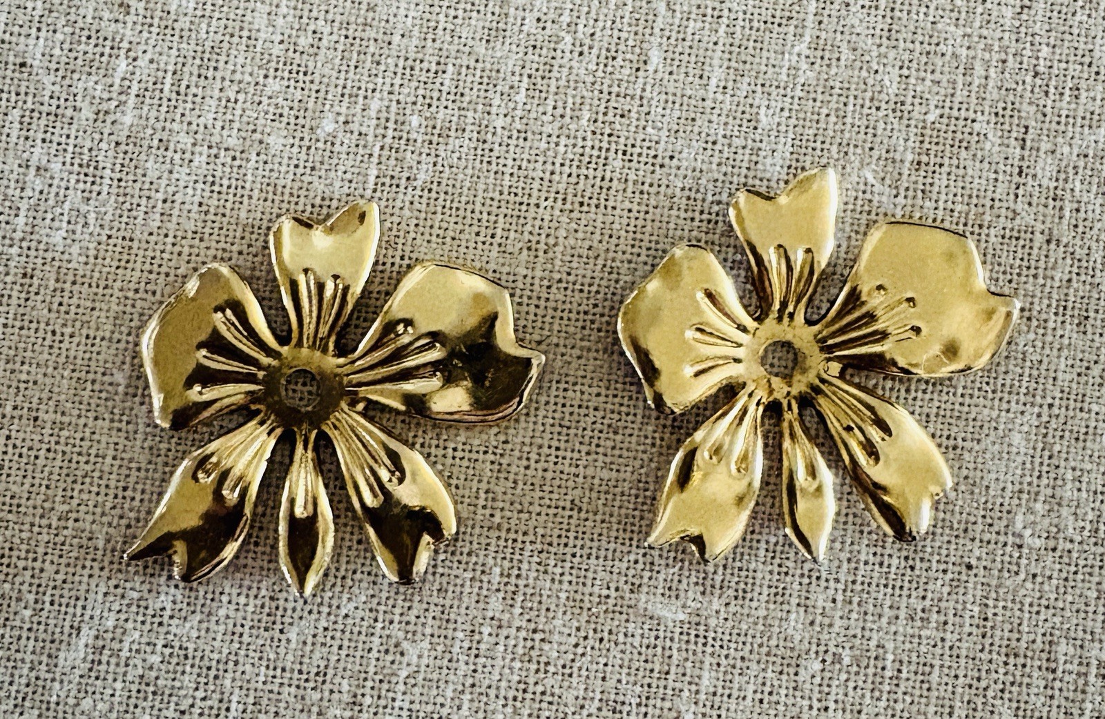 Gold Tone Earring Jackets