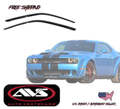 2008-2023 Dodge Challenger AVS Window Vent Visors Rain Dust Guard Deflector 4PC.