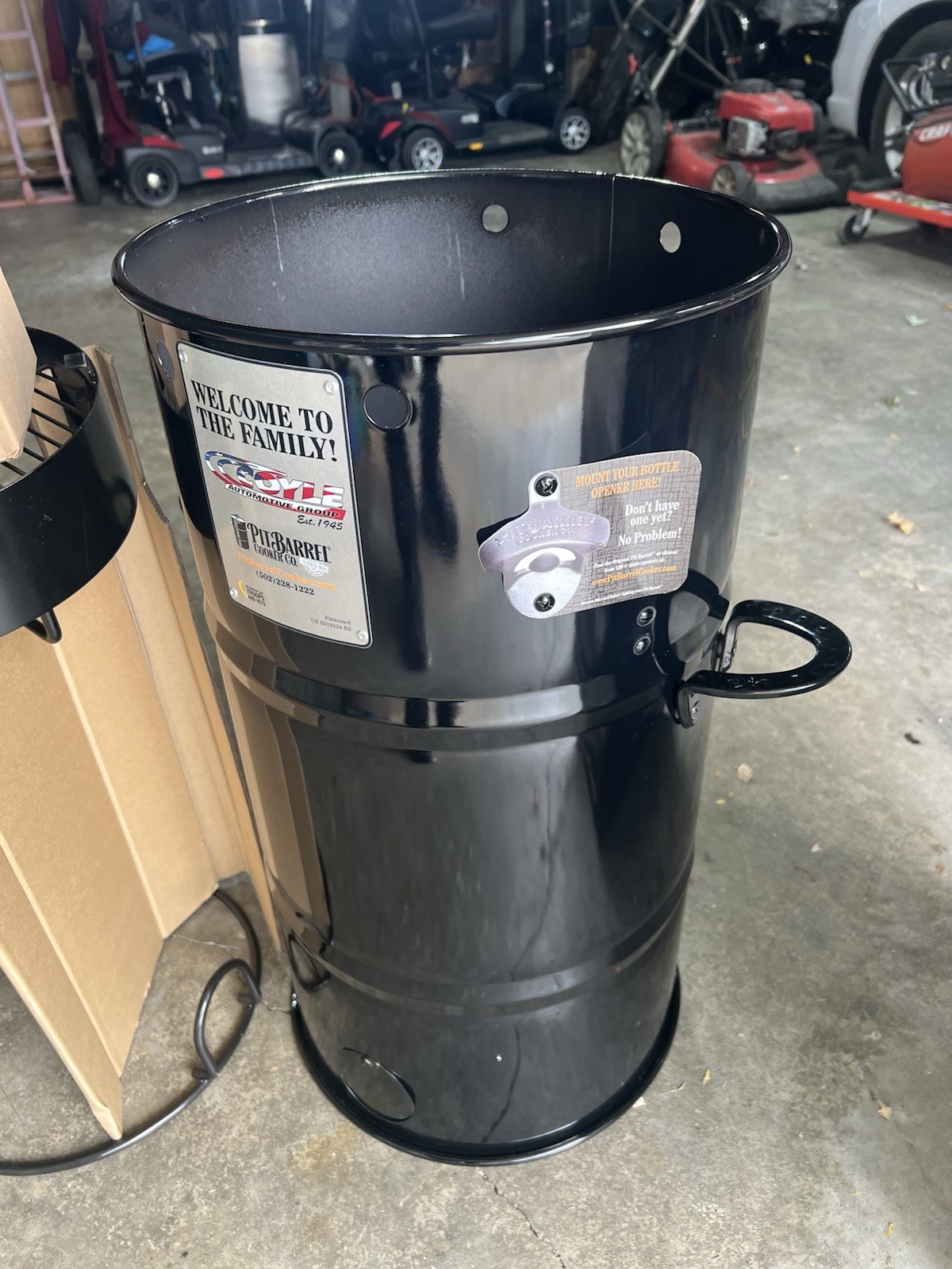 14 in. Pit Barrel Junior Charcoal Smoker Package Black