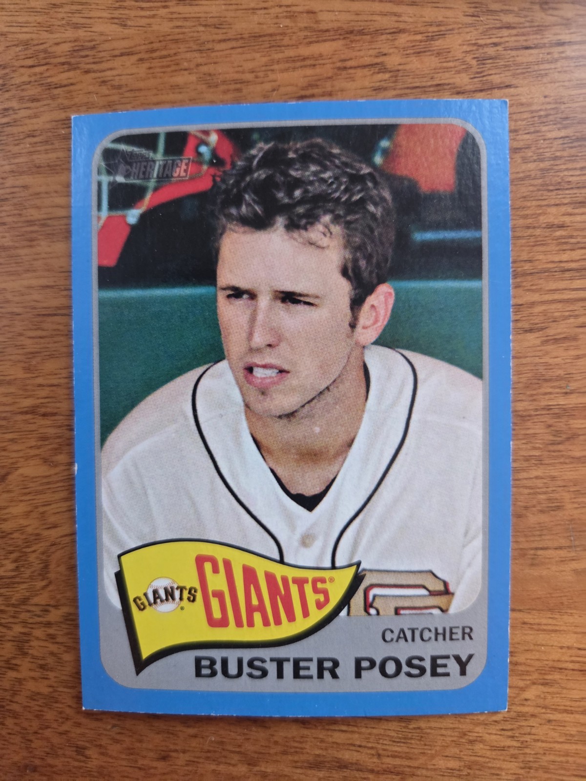 2014 BUSTER POSEY TOPPS HERITAGE BLUE BORDER #149 (GIANTS)
