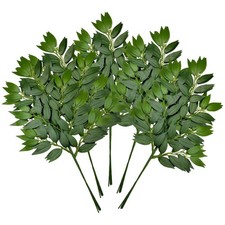 24Pcs Italian Ruscus Greenery Stems Artificial Silk Greenery Plants Spray for...