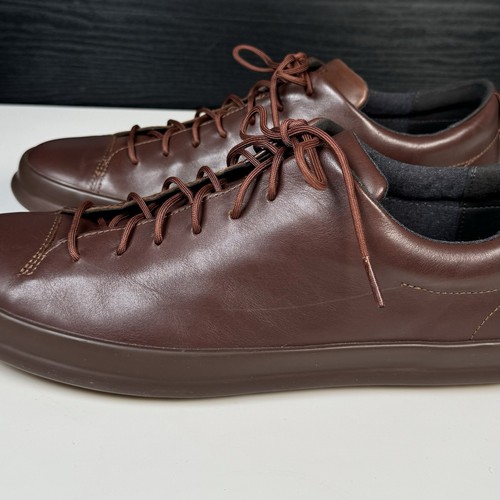 Camper Chasis Sneaker Herren EU 45 US 12 Freizeitschuhe Braun Schnürschuhe Leder - Bild 2 von 10