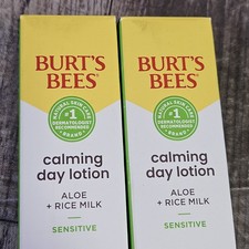 Burts Bees Calming Sensitive Daily Moisturizing Lotion 1.8 Oz Lot Of 2 Unscented