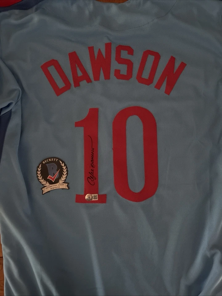Andre Dawson Autographed Jersey Certified By Beckett Montreal Expos - Image 2 of 2
