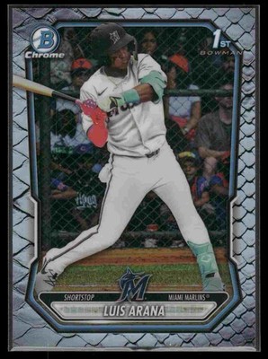 2026 Bowman #BCP-72 Luis Arana Chrome Prospects Reptilian Refractor
