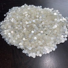 2500 Faux Mother of Pearl Coins Coin Opaque Iridescent Eyes 12mm 0.5" x 2mm