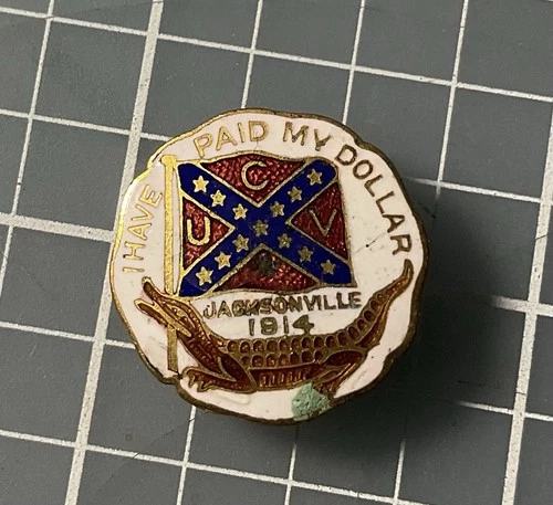 Button Civil War UCV 1914 Jacksonville RARE!