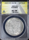 1921-D $1 Morgan Silver Dollar ANACS AU 58 Details