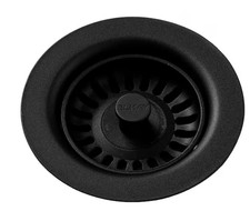 Elkay Polymer Drain Fitting for 3-1/2 in. Sink Drain Opening in Black