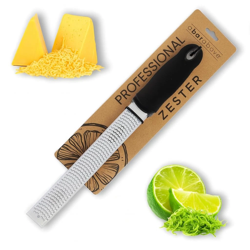 Cheese Grater Lemon Zester 12 Stainless Steel Rasp Sharp Citrus Ginger Garlic
Opens in a new window