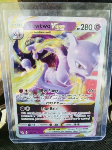 Pokemon Mewtwo Vstar 031/078 Ultra Rare Pokemon GO - NM Pack Fresh New