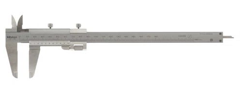 Mitutoyo 532-102 Vernier Caliper, Stainless Steel, 0-180mm Range, 0.02mm Grad.