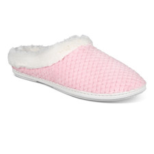 Charter club Women's Faux-Fur-Trim Hoodback Boxed Slippers