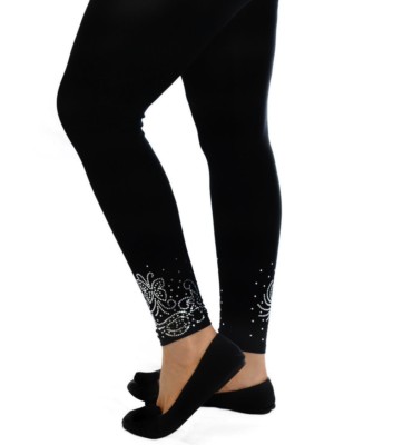 Womens Leggings Plus Size Ladies Foil 