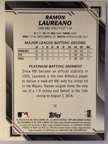 2019 Bowman Platinum Baseball - You Pick - Base Inserts RC Top Prospects (A112) - Picture 9 of 97