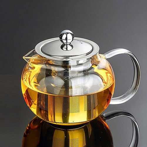 Glass Teapot Warmer Glass Tea Pots Loose Tea Borosilicate Teapot - Picture 9 of 12