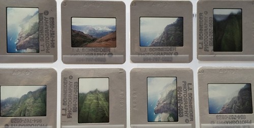 35mm ORIGINAL PROFESSIONAL SLIDES Aerial Landscape NATURE Mountain Island 12 - Picture 2 of 8