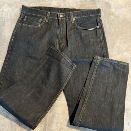 Levi's 502 Regular Fit Jeans Herren Größe 36x32 dunkle Waschung - Bild 2 von 12