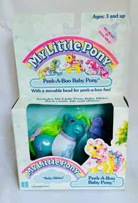 Vintage My Little Pony G1 Peek a Boo Baby Brother Ribbs MIB NOS NRFP RARE