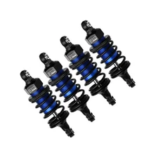 GPM Alum 6061 Alloy F+R (60mm) Oil Filled Ultra Shocks Blue for 4-Tec Drift Car