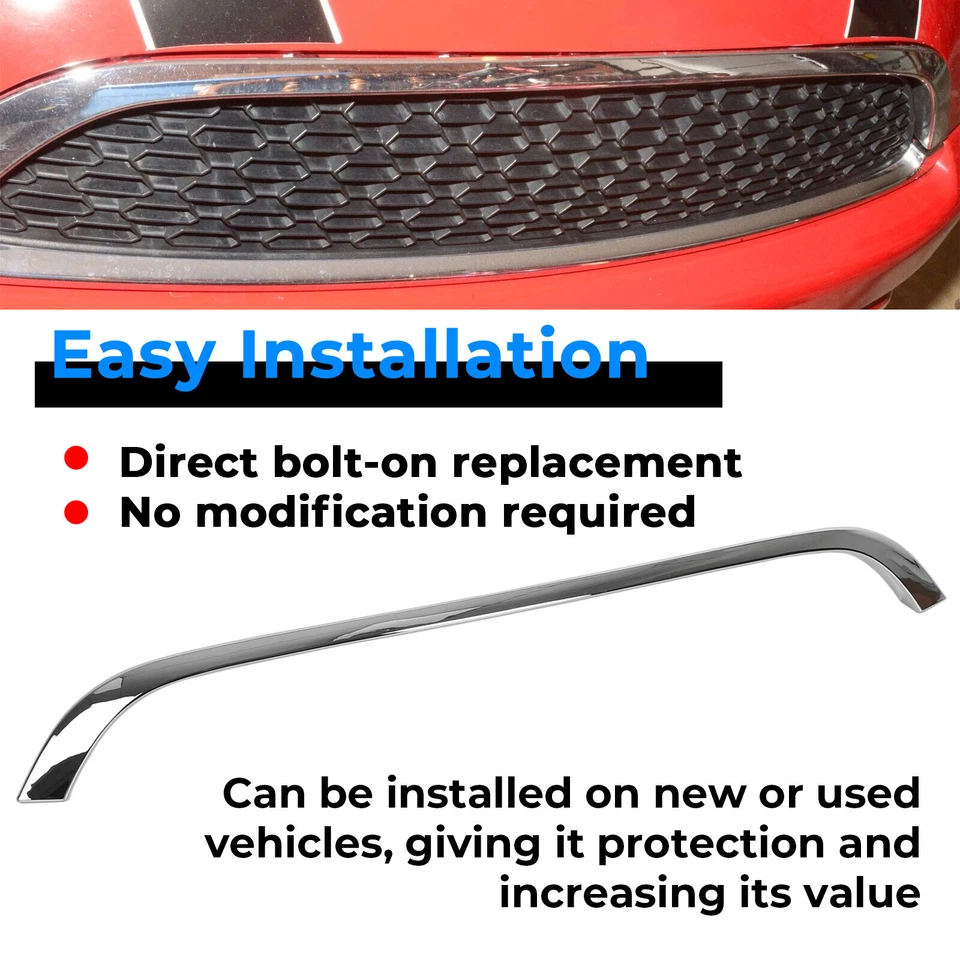 Chrome Grille Hood Molding Trim For 2007-2015 2009 Mini Cooper R55 R56 R58 R59 Foto 4 de 4