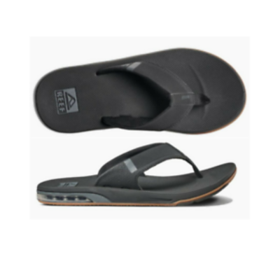 Reef Fanning Low BLACK Mens Thongs Flip Flops Sandals Bottle  display picture 2