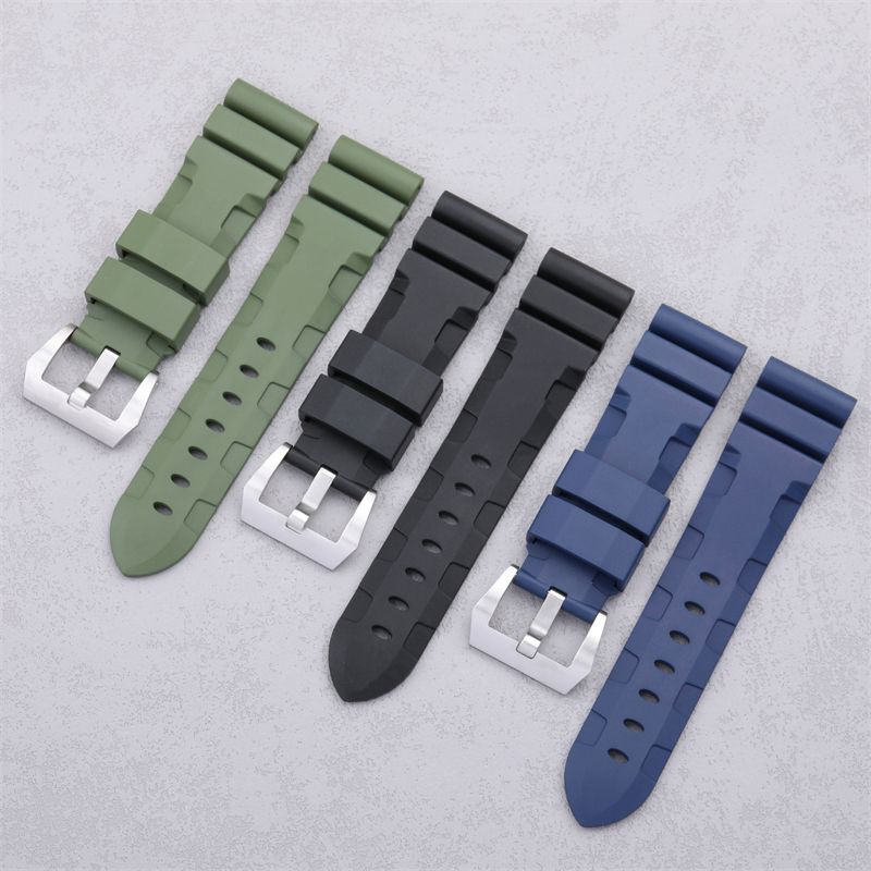 ㊱PANERAI  24mm-24mm ㊱PANERAI 24mm-24mm Panerai White Rubber Strap 22/18 | US