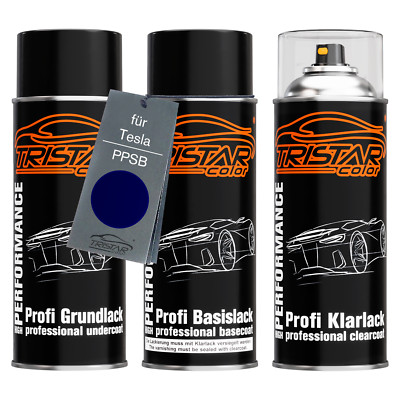 Autolack Spraydosen Set für Tesla PPSB Ocean Blue Perl Metallic