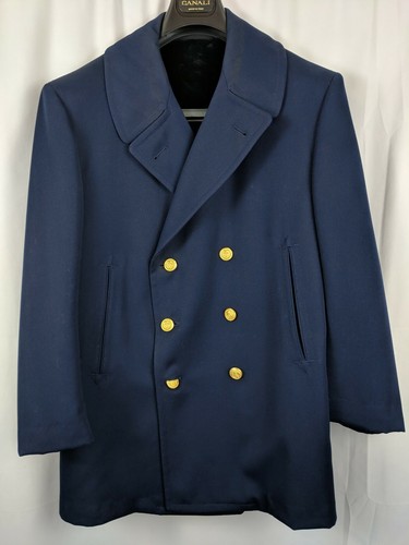 Trench Over Coat Pea Coat 40S Vintage 