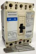 Automation Direct F3P-175 175A 3P 600VAC 35kA Circuit Breaker w/ Lugs & Bolts