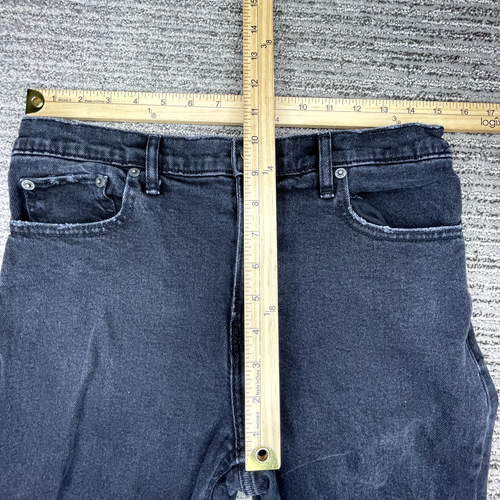 Abercrombie Size 6s Girls Youth Jeans Skinny High Rise Distressed Black Denim - Picture 4 of 11