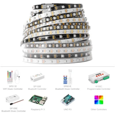 WS2812B RGB IC LED Streifen Licht adressierbar Regenbogen Pixel Band lampe 5V - Bild 1 von 4