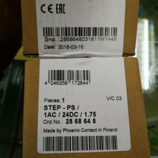 1 pcs phoenix contact 2868648 STEP-PS/ 1AC/24DC/1.75 power supply P