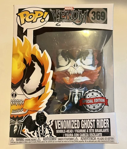 Funko Pop! VENOMIZED GHOST RIDER 369 EXCLUSIVO Caja No Como Nueva