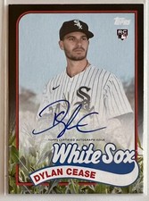 2020 Topps Archives DYLAN CEASE Auto /3 Corn Field Of Dreams RC SSP White Sox