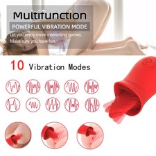 Female Massage Electric Massager Tongue Licking Birthday Gifts 10 Speeds