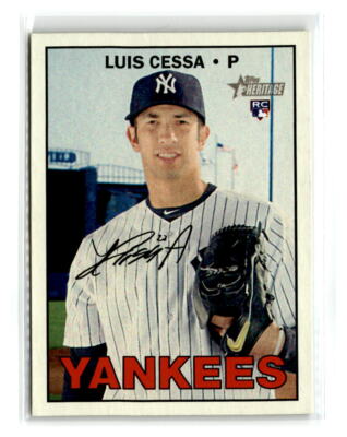 2016 Topps Heritage - #643 - Luis Cessa RC - New York Yankees