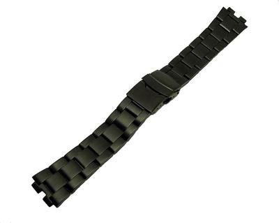 Kreisler 22 mm Black PVD Stainless Steel Watch Band Bracelet   Fits Pebble Steel
