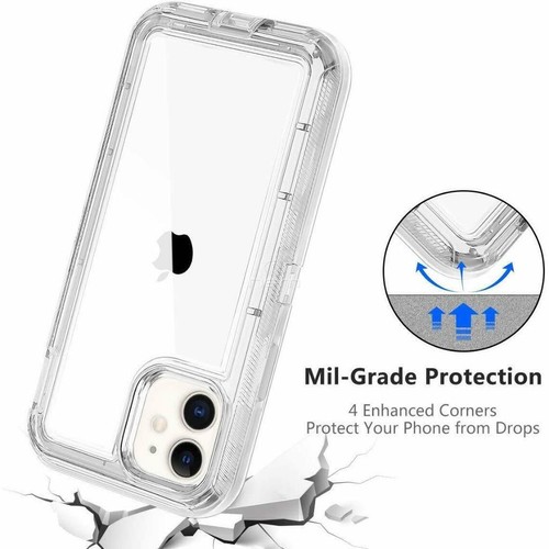 Para iPhone 16 PRO MAX 16 PLUS + Clip de Estuche Híbrido Transparente Transparente se adapta a Otterbox - Imagen 6 de 7