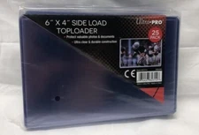 NEW Ultra Pro 25-Count 6x4 Side Load Toploader Sports Card Holder 82314